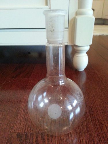 500 ml Pyrex GLASS BRAND USA MADE round bottom flask  ST 24/40 lab chemistry