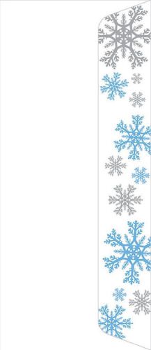 royal consumer size 10 silver  foil snowflake envelopes 25 ct