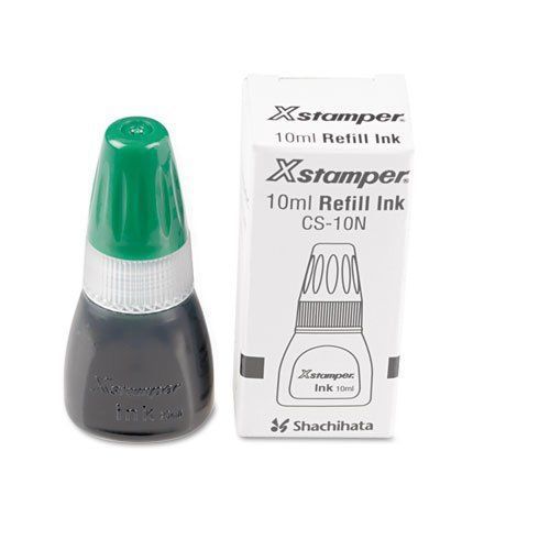 Xstamper® Refill Ink for Xstamper Stamps, 10mlBottles, Light Green 12 pack