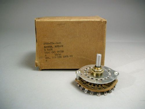 Rockwell Collins Rotary Switch #259-1001-00 Free Shipping - New