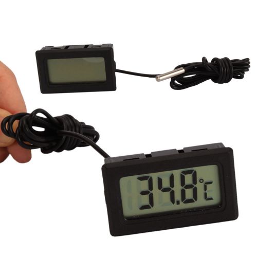 New Digital LCD Thermometer Temperature Panel Meter With Probe Sensor -50~70°C