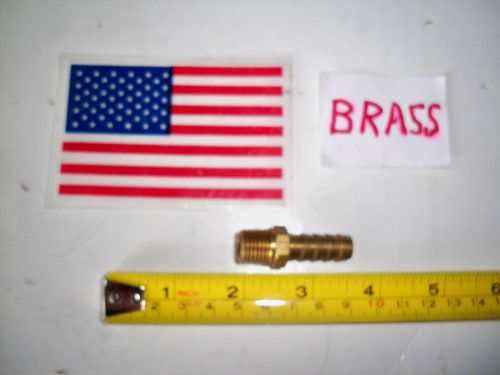 Solid Brass Barb Fitting 3/8  NPT X 3/8&#034; Hose ID  Coupling Air Fuel Water   USA
