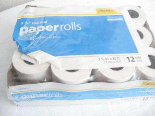 2 1/4&#034; X 85 Feet Thermal Paper Credit/POS Rolls Open Package 11 of 12 Rolls