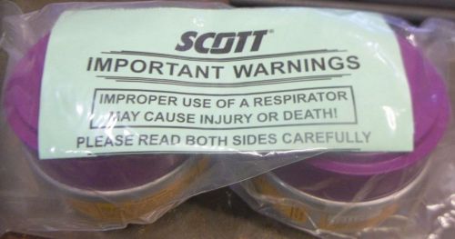 SCOTT LOT OF 2  RESPIRATOR CARTRIDGE FILTERS 642-OA-P100 121107    (WL 54)