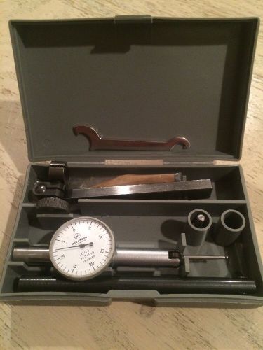 MITUTOYO Jeweled Dial Test Indicator 513-118 Machinist Tool .001 Excellent Cond!