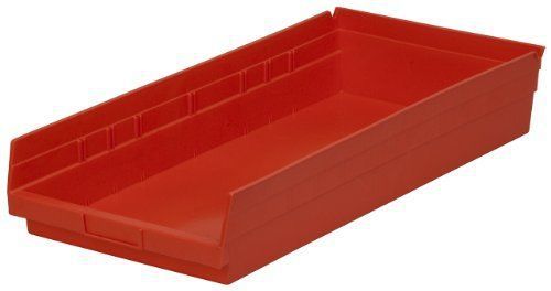 Shelf bin, 17 7/8&#034;l x 4&#034;h x 11 1/8&#034;w, red for sale