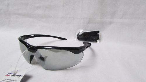 Safety glasses sunglasses with silver mirror polycarbonate lens ansi z87 for sale