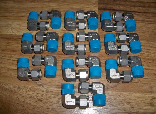 (20) new swagelok stainless steel male elbow tube fittings ss-600-2-6 for sale