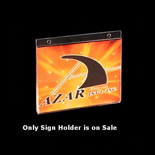 Lot of 10 Clear Acrylic Horizontal Wall Mount Sign Holder (7&#034;W x 5&#034;H)