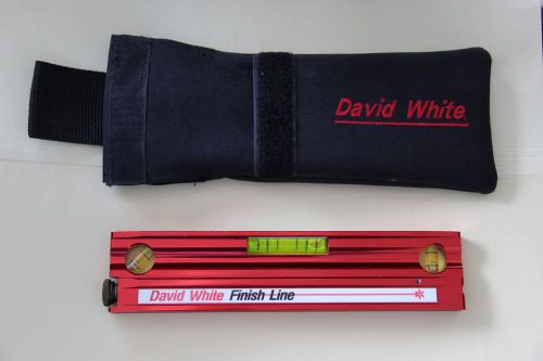 David White Finish Line Torpedo Laser Chalkline, Level + Case