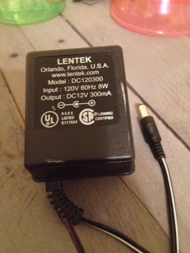Lentek Power Adaptor  DC120300 /120VAC 60Hz 8w