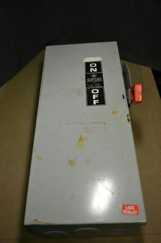 GE HEAVY DUTY FUSIBLE SAFETY SWITCH, DISCONNECT, 100A 600V, TH3363, FLSR 100 ID