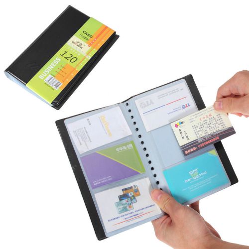 120 cards sheets business name id credit card holder book cardcase organizer for sale