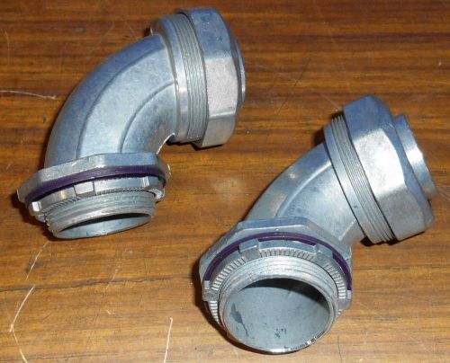 Two madison liquid tight 90 1-1/2&#034; connectors for sale