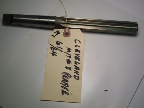 CLEVELAND-, #3-M/T -STRAIGHT FLUTE HAND REAMER -61/64&#034; NOS