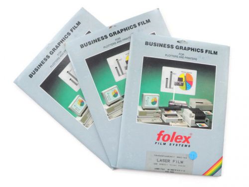 Folex Transparency Film for Laser Printer Plotter 56 Sheets BG-64 Business Graph