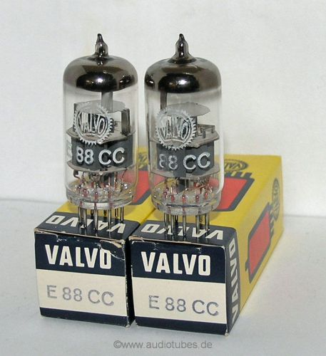 2  new tubes  Valvo  E88CC 6922   (503018) matched pair