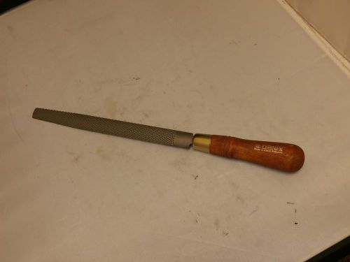 NEW NAREX  10&#034; FILE RASP WITH WOOD HANDLE