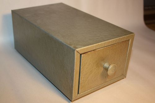 Lit-Ning Fresno Metal Business Card Box File Drawer