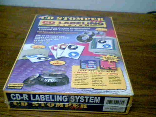 CD Stomper Pro CD Labeling System Kit Applicator, Labels And Software
