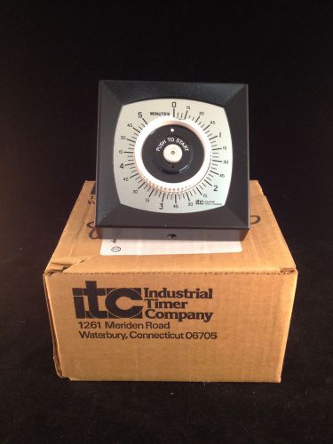 ITC Industrial 5 Minute Timer Model MPB-5M 831103-11 120V NIB!