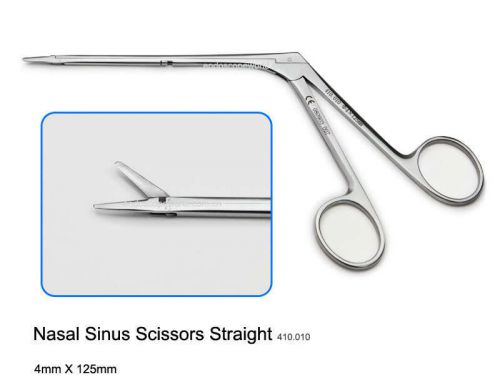 Brand New Nasal Sinus Scissors Straight 4X125mm