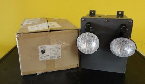 Hubbell Lighting Dual Lite Commercial Emergency Light N4X7-12VI Charcoal Grey