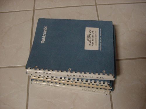 10 Rare Tektronix Manuals SC503 TM515 TM5003 SC502 DM504A