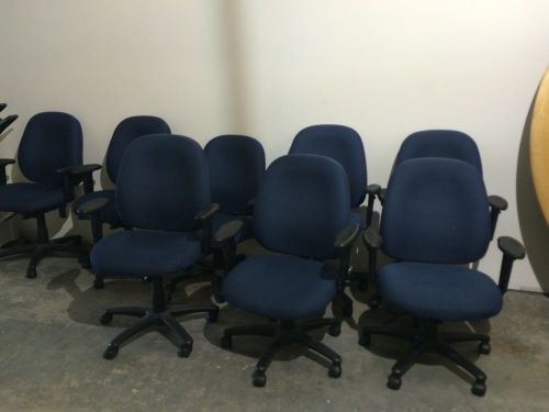 Office Chairs Herman Miller Ergon Vintage Styling Blue with casters Task Chair