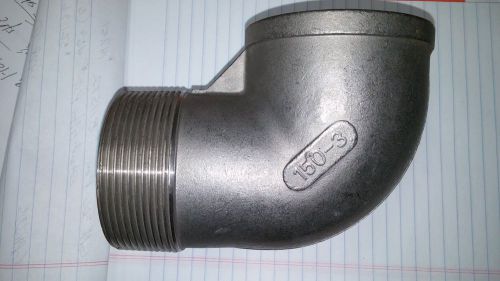 Stainless steel street 90, 3&#034; npt, 316 ss for sale