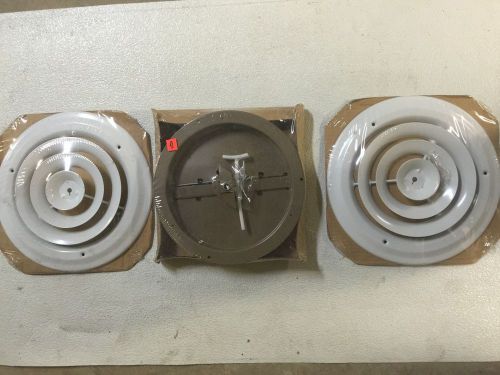 butterfly damper and ceiling diffuser