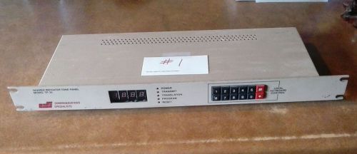 COMMUNICATIONS SPECIALISTS SHARED REPEATER TONE PANEL, TP-38 (#1)