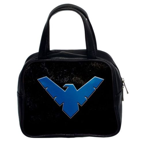 Nightwing Emblem Robin Dick Grayson Women Classic Carrier Purse Leather Handbag