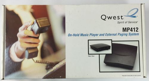 QUEST MP412 ON HOLD MUSIC PLAYER AND EXTERNAL PAGING SYSTEM