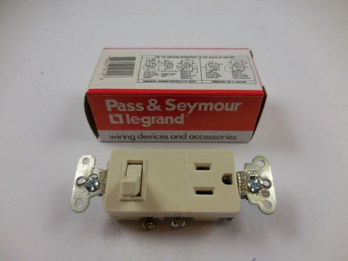 Pass &amp; Seymour Combination Device Switch Receptacle 15A 120VAC 681-LA NEW IN BOX