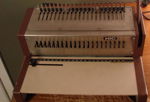 Hic hpb-210 manual gbc plastic comb binding punch machine for sale