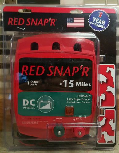 NEW Red Snapr EDC15M RS 15 Mile Battery Operated Low Impedance Fence Charger