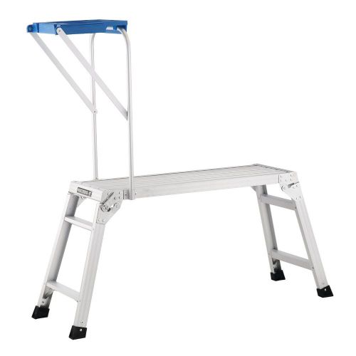 Pentagon tool professional aluminum drywall bench with work tray table new. for sale