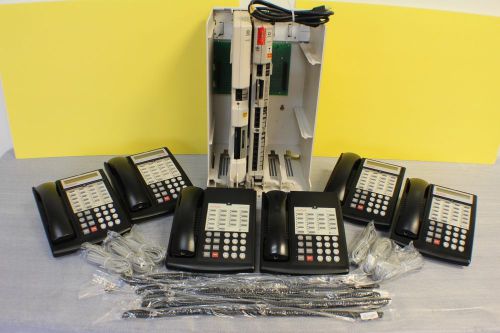 Lucent avaya partner acs r6 phone system w/ (6) 18d telephones, vm, aa &amp; more... for sale