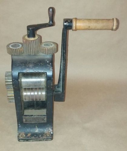 Antique Hand Operated Rolling Mill Gold Jewelry Making Tool Heavy Duty VGC