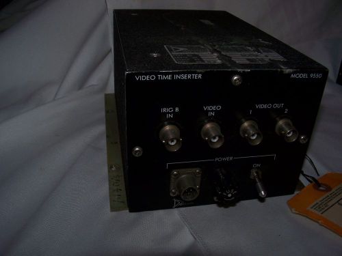 VINTAGE  DATUM VIDEO TIME INSERTER 9550-658 Purchased from NASA