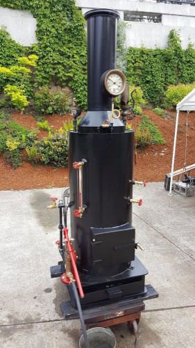 Steam engine boiler hand pump whistle gauge off grid live steam engine for sale