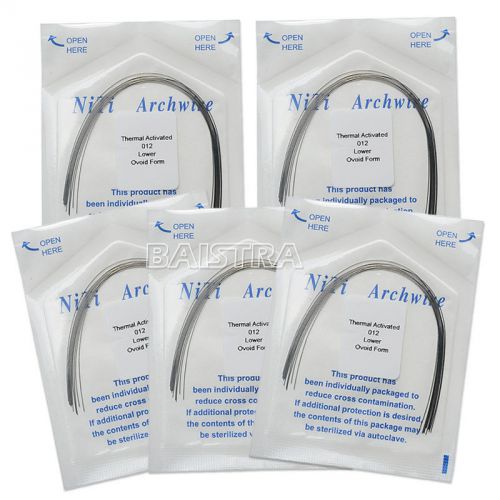 100X Activated Ovoid Form Niti Dental Arch Wire 012 Lower Thermal Orthodontic