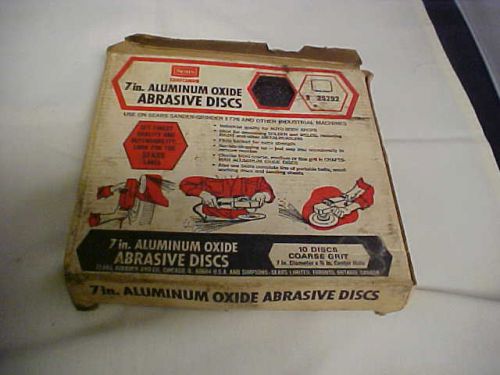 Abrasive discs 7&#034; aluminum oxide coarse grit sanding discs craftsman #25292 qty6 for sale