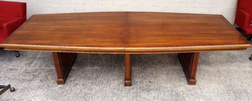 10 Ft WALNUT Wood Boat shaped Conference Table