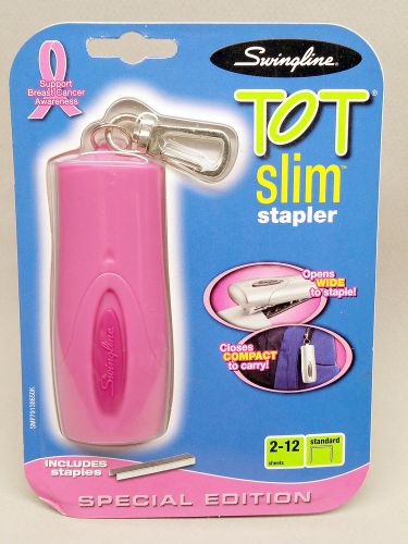 Swingline Tot Slim Stapler Special Edition - Pink