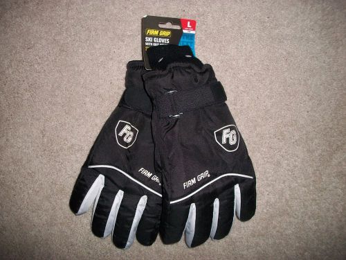 Fg firm grip large ski gloves new #5700 w/knit wrists velcro wrist closure for sale