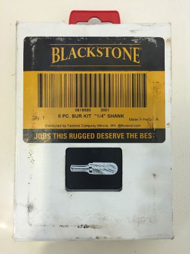 Blackstone 8 pc Solid Carbide Burr Kit Set 1/4&#034; shank