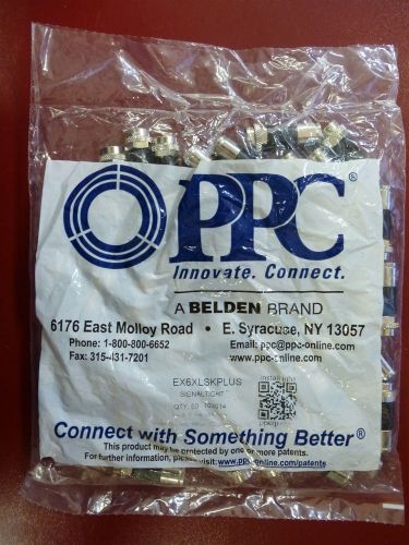 BELDEN PPC EX6XLSKPLUS 103014 LOT OF 50 Signal Tight Cable Connector EX6XL
