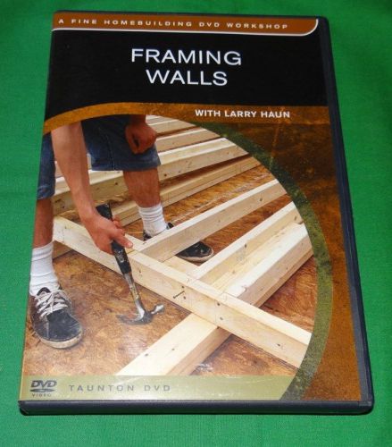 DVD &#034;FRAMING WALLS&#034; CONSTRUCTION, BUILDING